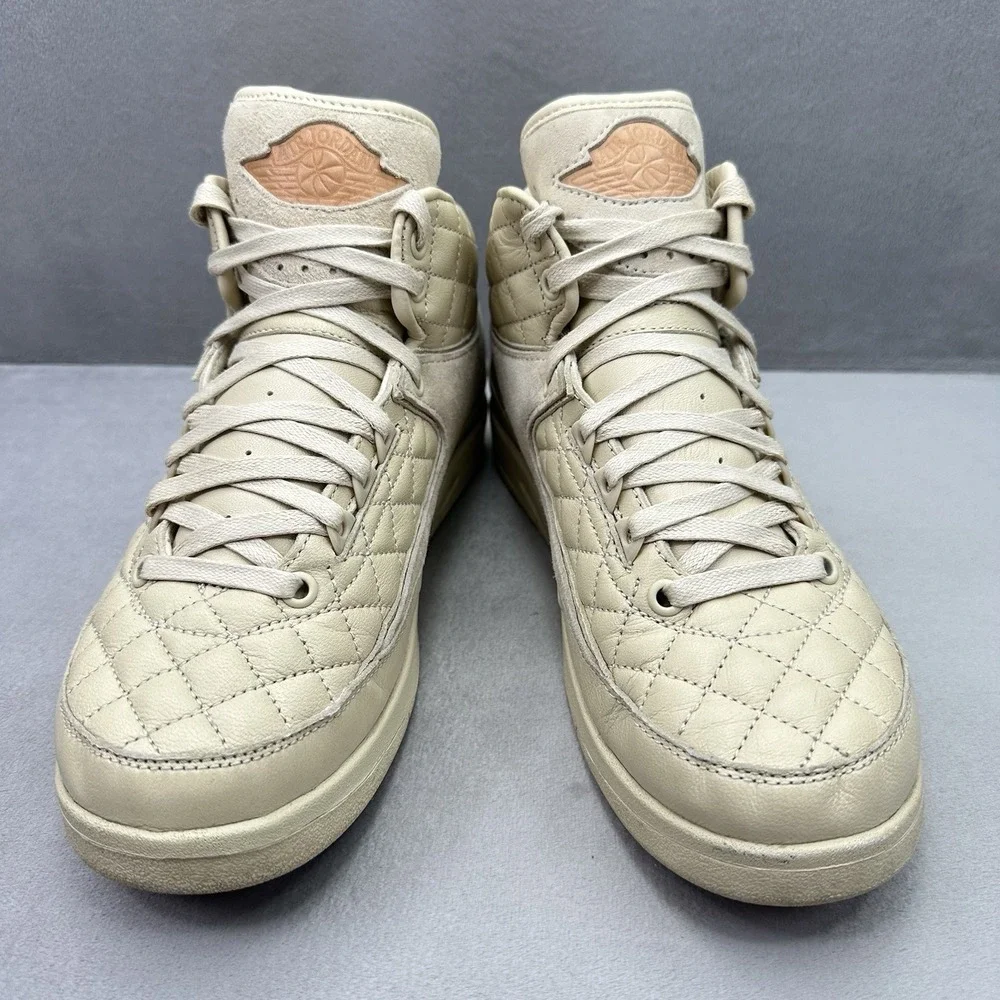 Size 7Y / Womens 8.5 Nike Air Jordan 2 Retro Just Don Shoes Beach Beige Sneakers